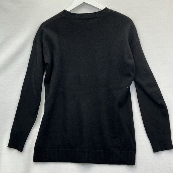 Aqua Cashmere Sweater Women's Size Small Black - Picture 6 of 11